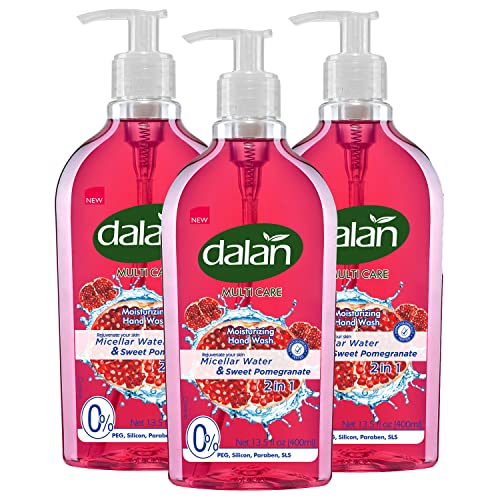 Течен сапун Dalan Multicare с Мицеллярной вода и Сладък нар 400 мл (опаковка от 3 броя)