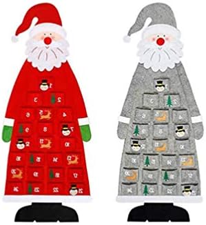 Kisangel Декор за Хелоуин, Коледа интериор, 1 бр., Коледен Адвент-Календар, Стенен монтаж с джобове, за многократна употреба Коледен