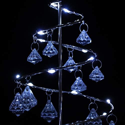 HASAKI Led лампа за Коледната елха, Кристален лампа за моделиране на Коледната елха, Коледна Декоративна Настолна лампа, нощна светлина