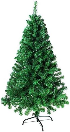 ZPEE Зелено Голо Дърво Коледно Дърво, Материал PVC Изкуствена Бор loops Лесно се Монтира Коледна украса Без осветление-3 м (9,8