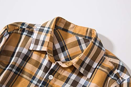 Тканая риза за момче от Тронжори с дълъг ръкав и копчета за копчета