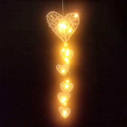 Подарък за Приятелка Оплетка Украса във Формата На Сърце За Свети Валентин Led Лампа Коледни Светлини Топло Led 50