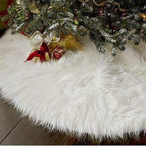 MYSGYH YANGPING-1 бр. бели плюшени поли за Коледната елха, Килим, Коледна украса, Коледна Начало декор на открито, поли за събития, партита, коледни елхи (Цвят: A, размер: 78 см) B