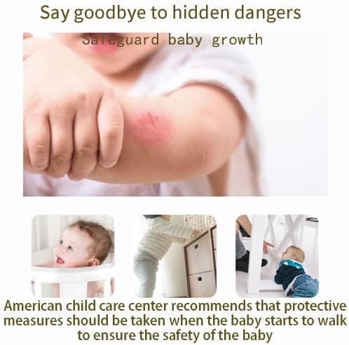 Остри ръбове SIYHTRAH и предпазни огради за мебели (Прозрачен кант 32,8 ft + 8 ъгли) Защитни ръбове и Ъгли за предпазване от деца,