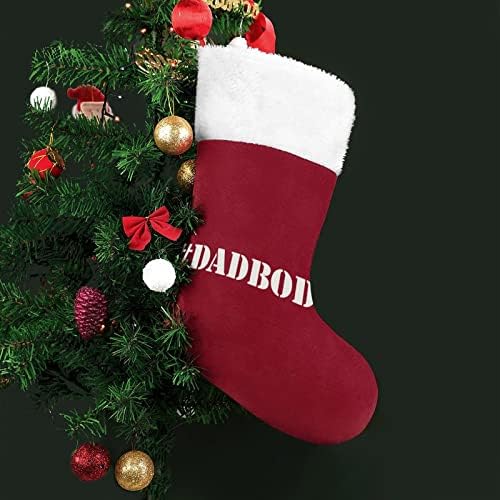 Dadbod Забавно Писмо, Коледни Чорапи, Коледни Чорапи Торбичка Къща Семеен Коледен Декор