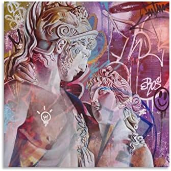 Френското Изкуство Pichiavo Графити и Улично Изкуство Платно Плакати и Щампи Реколта Абстрактна картина (7) Платно за Живопис Плакати