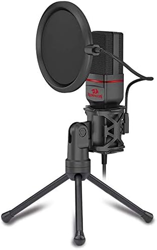 Професионален слот микрофон Redragon Seyfert GM100 с поп-филтър (свързване 3,5 мм)