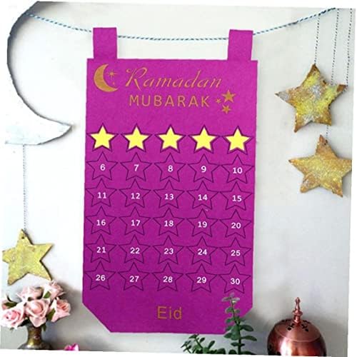 Адвент-Календар Ruluti Eid Mubarak, Календар за Обратно броене на Рамадан, Бижута за деца, Подаръци за Празник, Ислямски Празничен Декор с 30