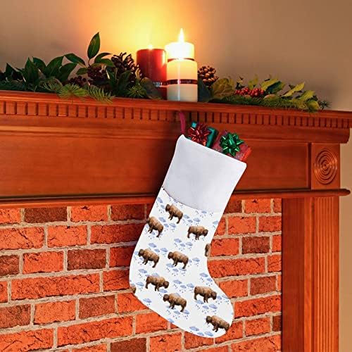 Коледни Чорапи с Бизонами и Облаците, Коледни Чорапи, Чанта За Дома, Семеен Коледен Декор