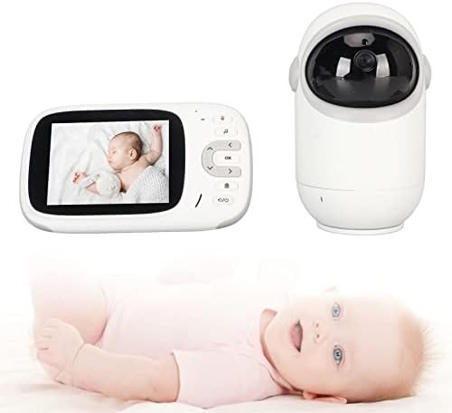 Видеоняня Naroote, Завъртане на Камерата 100-240 В, Камера за Нощно Виждане, следи бебето, 3,2-инчов LCD-дисплей за работа (штепсельная щепсел САЩ)