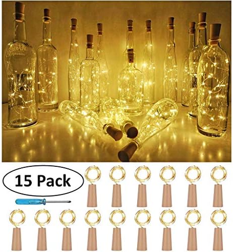 Вечерни LED Гирлянди 10 Бутилки Вино за 1 м Корк Формата на Бутилката Светлините на 15 БР. Led Лампа 50 Светлинна Венец Мини-Светлини Открит Топъл Тел
