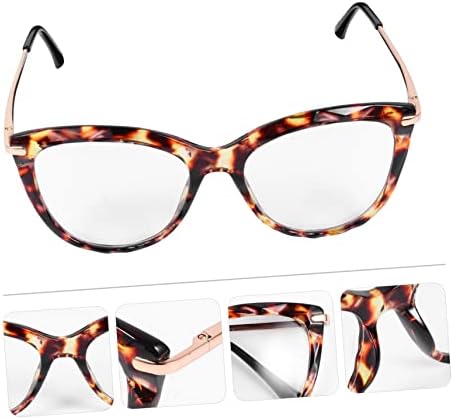KESYOO 1 Чифт Очила Модерни Очила Vintage слънчеви Очила Огледални Очила, Големи Слънчеви Очила с Огледални Очила Котка