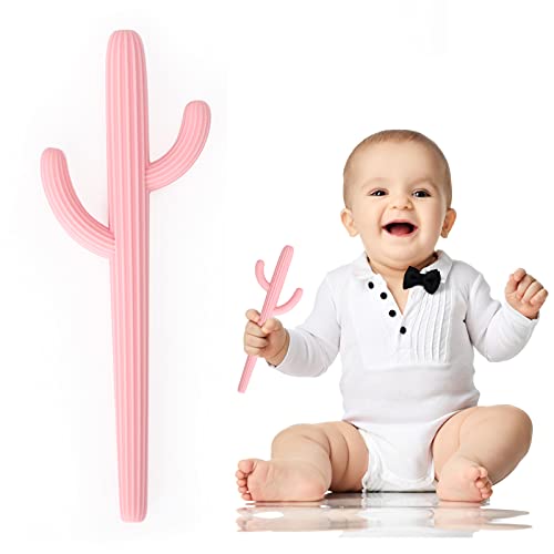 Детска играчка за никнене на млечни зъби, Силиконови Прорезыватели Socub за Бебета, Детски Прорезыватель с Кактусом за самостоятелно