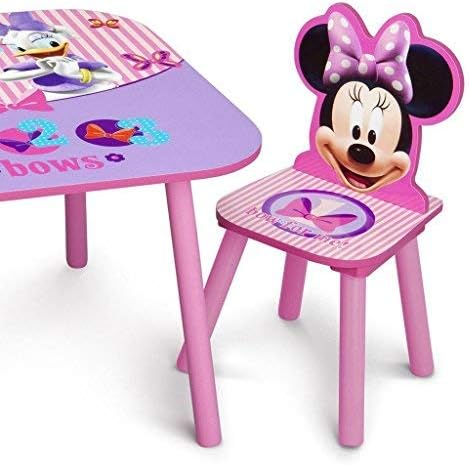 Комплект за детска маса и стол Delta Children (2 стола в комплект) - идеален за практикуване на декоративно-приложен изкуство, лека закуска, домашно обучение, изпълнение на