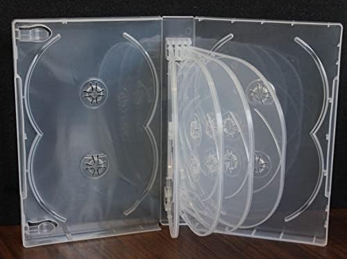 MegaDisc Нови калъфи за подмяна на 1 прозрачен DVD могат да се настанят 12 диска с въртене 33 мм, голяма кутия за съхранение