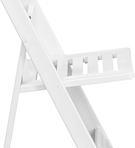 Флаш Мебели 4 опаковки от Серията HERCULES, с тегло 1000 паунда. Просторен Сгъваем стол от Бяла Смола с Решетъчен Седалка