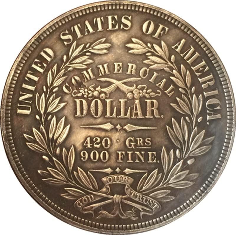 1872 Американски Възпоменателни монети Монета с Медна сребърно покритие Старинен Сребърен Долар Чуждестранни Възпоменателни монети,