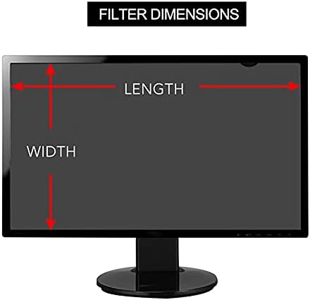Филтър за екран за поверителност за монитор 27 инча със защита от отблясъци и синя светлина, Двустранно Защитно фолио за екрана, инсталиране, без мехурчета/A/ 27 инча (5