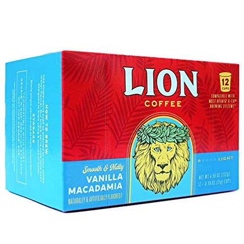 Lion Кафе С вкус на ванилия и макадамия, Кафе шушулки на една порция - 12 бр. (опаковка от три броя)