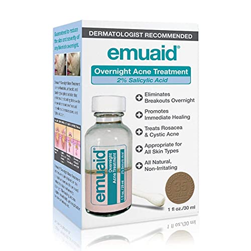 EMUAID Acne Erasing Duo - EMUAIDMAX Максимална издръжливост 2 унции с Нощно средство от акне