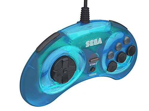 Ретро-малко, Официален USB контролер Sega Genesis, 8 Бутон на аркадна панел за Sega Genesis Mini, Nintendo Switch, PC, Mac, Steam,