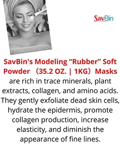 Мека пудровая маска SAVBIN с ягоди за моделиране (1 кг (35,27 унция)