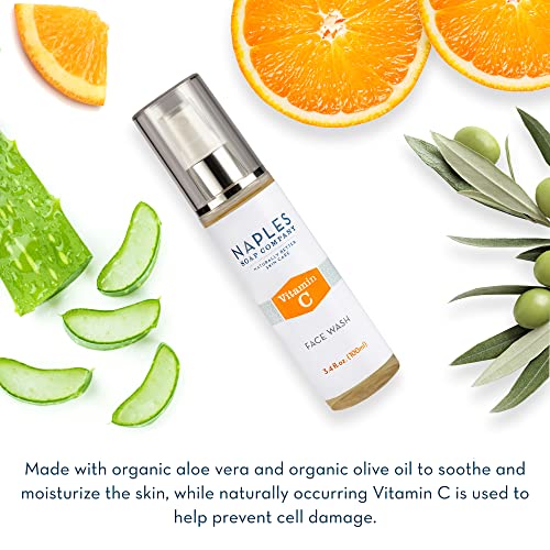 Комплект за грижа за лицето Naples Soap Company Vitamin C Radiant Skin – Включва в себе си средство за измиване на лицето, Серум