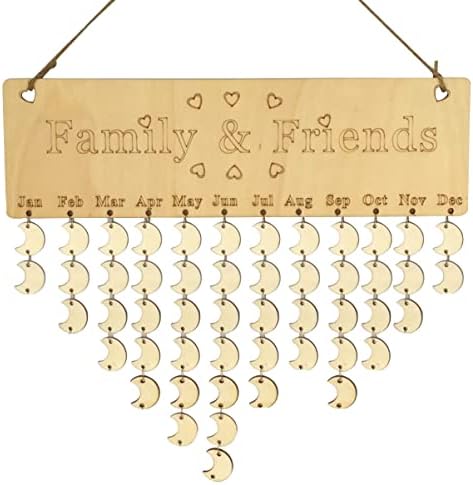 SEWACC 2 бр. Табела с Извънбордов монтиран на стената календар от Въже - подарък * плоча За украса на подарък със Собствените си