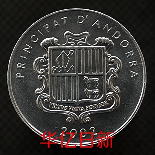Монета Андора 1 Точка 2002 КМ176 Символи Европейските Чуждестранни монети