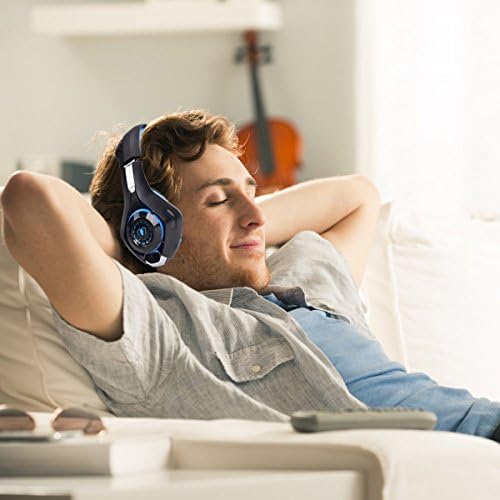 Слушалки Xbox One | Детска слушалки RedHoney PS4 | Детска слушалки Xbox| Led Слот слушалки с микрофон за таблет PS4 Xbox One PSP Netendo DS PC (син)