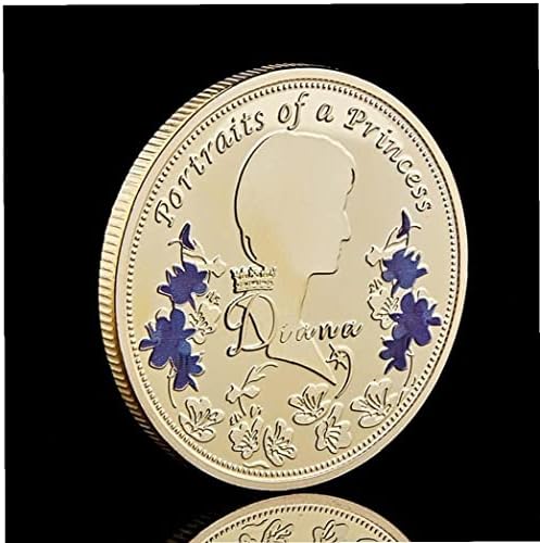 Ruluti Принцеса Даяна Възпоменателна Монета 1бр Кралицата на Сувенирни Монети се Събират Златни Монети Събиране на Пътуване Подаръци