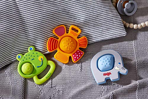 HABA Popping Frog Силиконова Детска Играчка За Ерзания и никнене на млечни зъби