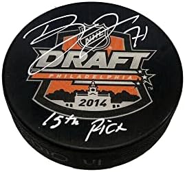 ДИЛЪН ЛАРКИН подписа за миене на драфте 2014 г. - 15-ми в генералното класиране - за Миене на НХЛ с автограф