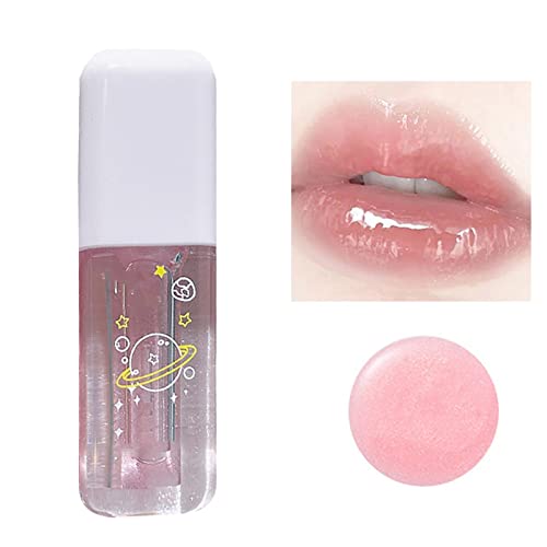 Xiahium Max Набор от Блесков за устни Peach Light Water Lip Waterlight Глазура за устни Фин Прозрачен Блясък За Устни, Течен Цвят