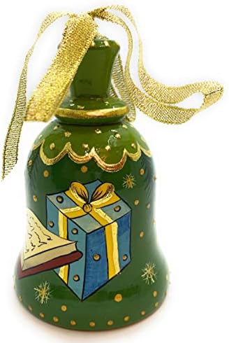 Окачен Коледа коледа камбанка Лешникотрошачката Коледна украса, вырезанное и расписанное руски майстори от Санкт-Петербург. Декор за дома за почивка.Подарък за Ко