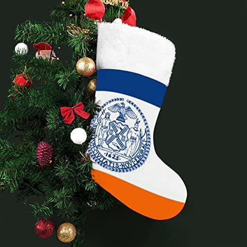 Ню Йорк Банер Коледни Чорапи, Коледни Чорапи Чанта За Дома Семеен Коледен Декор