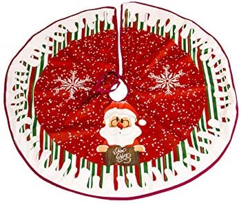 Jueshanzj Коледна Украса Пола-Ела Кръгла Мат Раница на Дядо Коледа 90 см