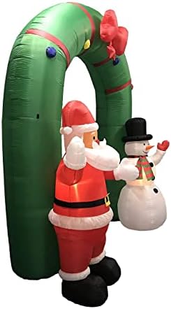 Два комплекта бижута за Коледно парти, в това число надуваема арка Дядо Коледа под формата на Снежен човек с височина 10 метра и голям надуваем Дядо Коледа с дължина