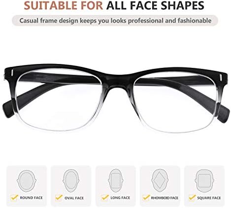 Eyekepper 5-Pack Очила За четене на Модни Очила За Четене За Мъже И Жени