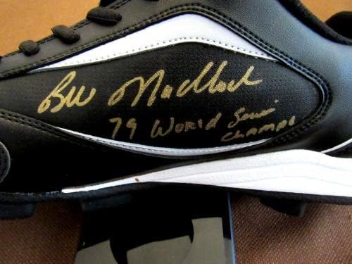Бил Мэдлок, Шампион от Световните серии 1979 г., Пирати с автограф Auto Louisville Cleat Jsa - футболни Обувки, MLB с автограф
