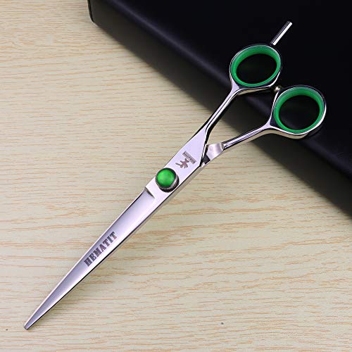 Гематитовые директни ножица със зелена винтова дръжка, Фризьорски ножици за дясната ръка, домакински ножици, инструменти, необходими