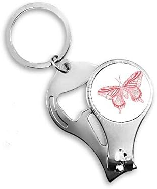 Розова Пеперуда Въздушен Кайт Арт Деко Подарък Мода Клещи За Нокти Халка Ключодържател Отварачка За Бутилки Машина За Рязане