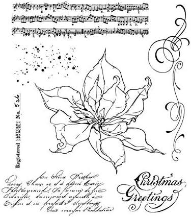 Печати на Тим Хольца Анонимен Holidays 2020 Набор от лепило печати Poinsettia CMS426