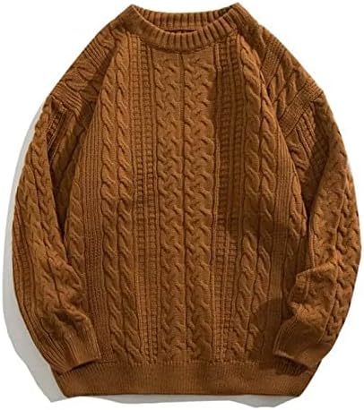 Добри Зимни Палта за мъже, Мъжки И Дамски Модни Ежедневни Пуловери с принтом в Ретро стил, който е Кръгъл Отвор, Двойни Пуловер,