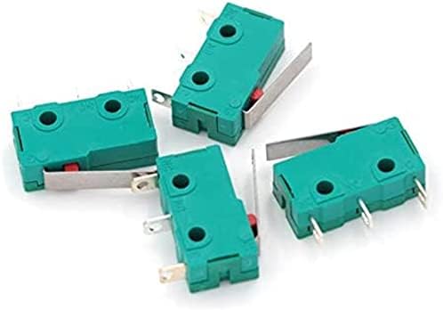 Микропереключатели AGOUNOD 10 бр./лот, Аксесоари за 3D-принтер, 5A 125 250V 10T85 KW4-3Z-3, микропереключатель с права дръжка, крайния изключвател (Цвят: OneColor)