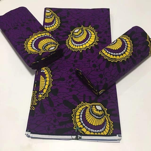 Африканска плат с восъчен принтом, памук, Нигерия, Анкара, материали за булчински рокли, 6 ярда, истинска loincloth с восъчен принтом