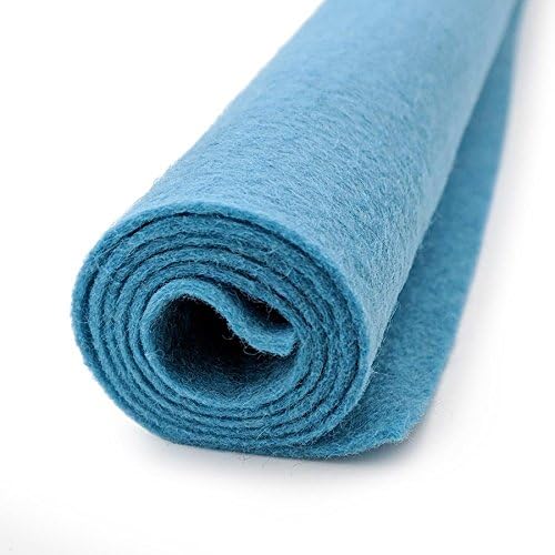 Син филц - Columbia Blue - Вълнен филц Giant Sheet - 35% смес от вълна - 1 чаршаф с размер 36x36 см XXL