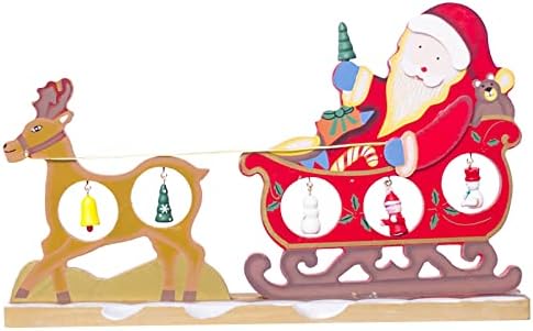 NSQFKALL Дървени Декоративни Орнаменти Коледни игри на Рисувани Бижута Коледна Украса на вашата Градина Къща На Открито Малък (A,