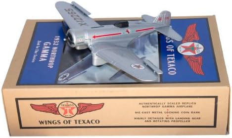 Банка монети Wings of Texaco 1932 Northrop Gamma Airplane - 2-ри в Серия