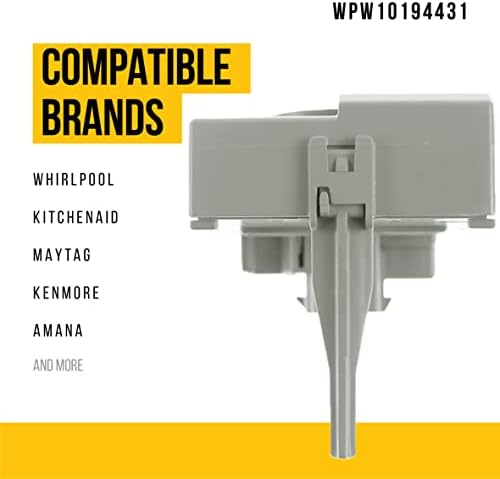 WPW10194431 W10194431 Реле за стартиране на компресора и претоварване - Съвместим хладилник Kenmore KitchenAid Maytag Whirlpool - Заменя AP6016717 1481852 PS11750010 - Подобрени пусковое устройство за MTF21